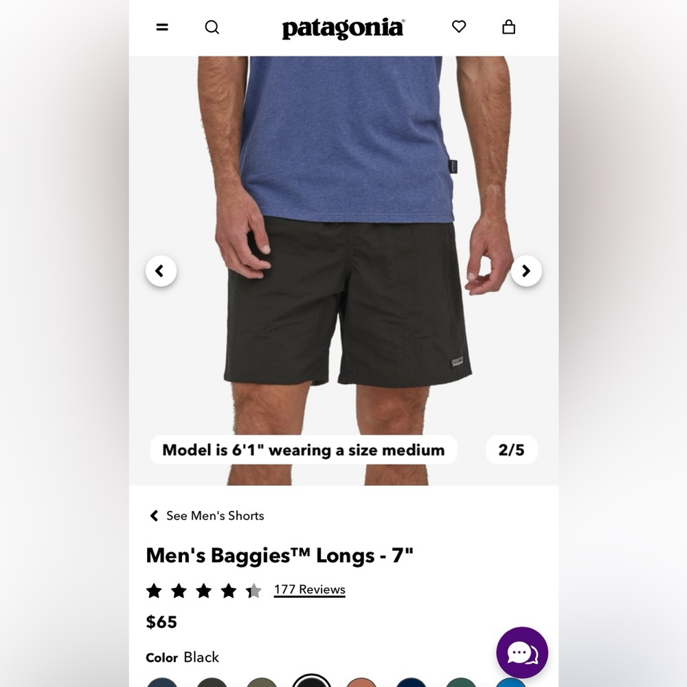 Patagonia Men’s shorts